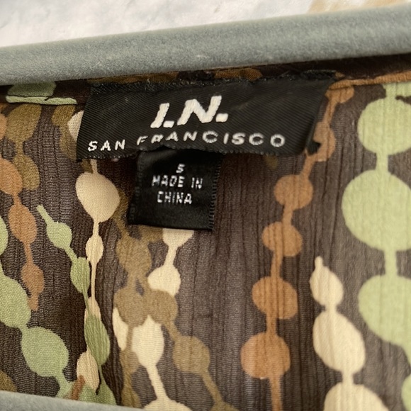 I.N. San Francisco Sheer Blouse | SIZE S - Picture 4 of 5